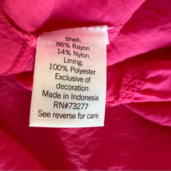 Nine West Baby Doll Mini Dress Hot Pink XL - Picture 8 of 10